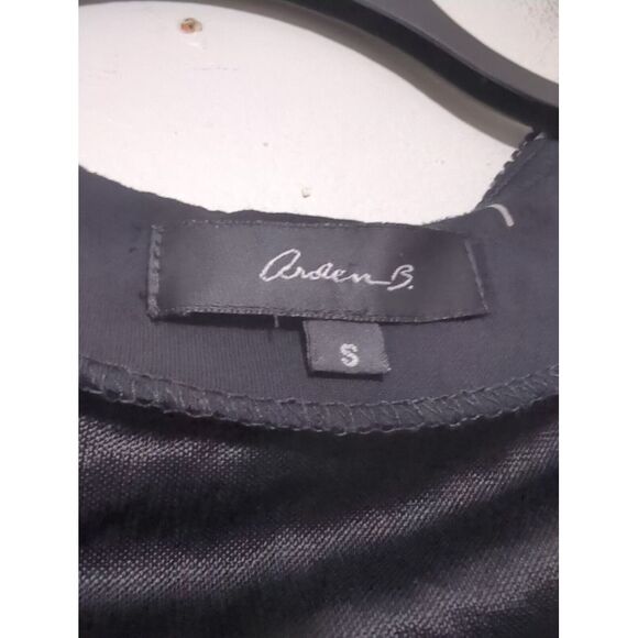 Arden B Black Floral Midi Dress Womens Short Sleeve Pullover Size Small - Picture 3 of 7